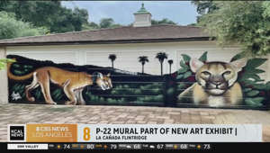 P-22 mural part of new art exhibit at Descanso Gardens