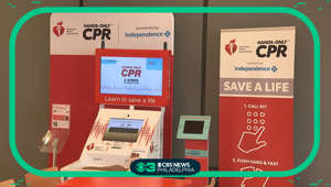 Learn how to do CPR at Penn Hospital kiosk
