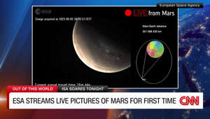 The ESA streams live pictures of Mars for the first time