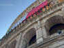 Flag rappelled on Colosseum on Italy national day