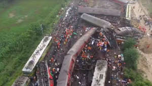 Watch: Aerial view of Odisha train accident site where 280 people died