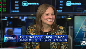 GM CEO Mary Barra joins 'Squawk on the Street' to discuss what Barra is seeing in pricing, electric vehicle pricing in light of competitor price cuts, and the impact of higher rates on the auto market.