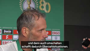 Konrad Laimer wechselt wohl im Sommer zum FC Bayern München. Nach dem Pokalsieg gegen Eintracht Frankfurt nutzte Trainer Marco Rose noch einmal die Chance, den Österreicher zu loben.