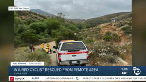 Injured cyclist rescued from remote area