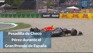 El piloto mexicano volvió a salirse de la pista y provocó que no pudiera mantener su ritmo en el circuito

#GPEspaña #ChecoPérez #F1