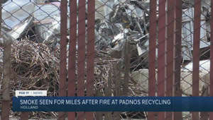 Crews put out fire at Padnos recycling center in Holland, reopen Pine Ave.