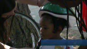 Hundreds of kids get free helmets at ‘Lids for Kids’ giveaway event