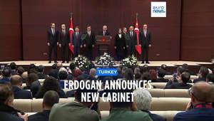 Turkey's President Recep Tayyip Erdogan names his new cabinet after being sworn in for an historic third term in office.