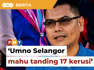 Umno Selangor menolak dakwaan Barisan Nasional (BN) memberi tekanan kepada Pakatan Harapan (PH) dengan menuntut 17 kerusi untuk ditandingi bagi PRN.Laporan Lanjut:https://www.freemalaysiatoday.com/category/bahasa/tempatan/2023/06/04/17-kerusi-untuk-bn-selangor-hanya-cadangan-kata-jamal/Read More:https://www.freemalaysiatoday.com/category/nation/2023/06/04/selangor-umno-rubbishes-claim-bn-demanding-17-seats-for-state-polls/Free Malaysia Today is an independent, bi-lingual news portal with a focus on Malaysian current affairs. Subscribe to our channel - http://bit.ly/2Qo08ry ------------------------------------------------------------------------------------------------------------------------------------------------------Check us out at https://www.freemalaysiatoday.comFollow FMT on Facebook: http://bit.ly/2Rn6xEVFollow FMT on Dailymotion: https://bit.ly/2WGITHMFollow FMT on Twitter: http://bit.ly/2OCwH8a Follow FMT on Instagram: https://bit.ly/2OKJbc6Follow FMT on TikTok : https://bit.ly/3cpbWKKFollow FMT Telegram - https://bit.ly/2VUfOrvFollow FMT LinkedIn - https://bit.ly/3B1e8lNFollow FMT Lifestyle on Instagram: https://bit.ly/39dBDbe------------------------------------------------------------------------------------------------------------------------------------------------------Download FMT News App:Google Play – http://bit.ly/2YSuV46App Store – https://apple.co/2HNH7gZHuawei AppGallery - https://bit.ly/2D2OpNP#FMTNews #JamalYunos #PakatanHarapan #BarisanNasional #Umno