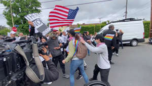 Protesters Clash at Los Angeles School Over a Pride Assembly