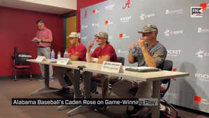 Alabama Baseball's Caden Rose on Game-Winning Play
