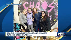 Brooke Shields visits Chaos and Kindness flagship store in Laconia