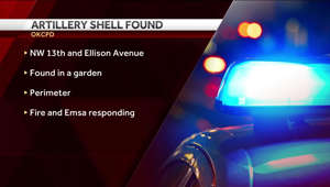 Police respond after OKC resident finds believed artillery shell in garden