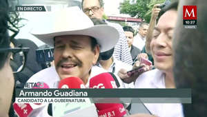 El candidato de Morena a la gubernatura de Coahuila acudió a emitir su voto acompañado por Mario Delgado.