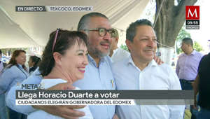 Horacio Duarte acompañó a Delfina Gómez a ejercer su voto y ahora fue su turno de asistir a votar.
