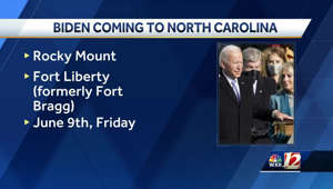 President Joe Biden, First Lady Jill Biden to visit Rocky Mount and Fort Liberty in North Carolina