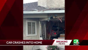 Man crashes car inside of home in Sacramento County, sheriff's officials say