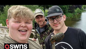 Teenagers hooked a live WWII grenade while magnet fishing - and said police thought it was a rusty light bulb before bomb experts arrived.

Alfie Rock and Zak Carroll, both 18, were trawling the River Wye in Hereford, Herefordshire, on Sunday when they hauled in the explosive catch.

The anglers – who run a fish and tackle shop in the city – had never gone magnet fishing before and thought they were in for a dull day reeling in old nails.
------------------------------
Please subscribe for daily viral videos and check out all our social channels here: https://linktr.ee/swns

To license this video for editorial or commercial use please contact video@swns.com
