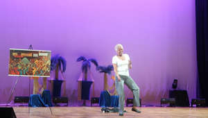 Annette Bush practices her dance for Ms. Senior DC Pageant