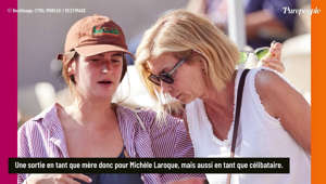 Roland-Garros 2023 : Michèle Laroque radieuse aux côtés de sa fille Oriane, non loin de Jérémie Elkaïm et sa fille