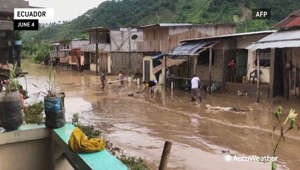 Residents gathered their belongings and cleaned muddy streets after floods inundated the Tabiazo village in the Esmeraldas province of northern Ecuador following heavy rains. More than 500 people were evacuated from their homes.