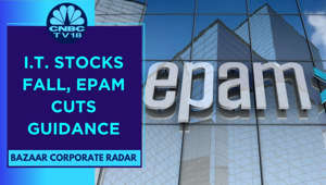 Indian IT Stocks Lower As Global Peer EPAM Lowers FY23 Guidance | Bazaar Corporate Radar | CNBC TV18