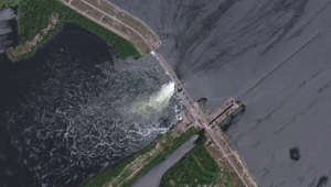 Dam in Ukraine destroyed, unleashing massive surge of water