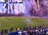 Fans’ early celebration turns soccer pitch into fireworks show