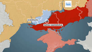 Ukraine's Southern Operational Command has reported Tuesday morning that Russian forces have blown up the dam at the Nova Kakhovka hydroelectric power station potentially causing destruction around the town of Kherson.