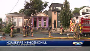 Nearly 30 firefighters work to bring Phoenix Hill house fire under control