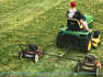 Guy invents genius way to mow lawn in half the time
