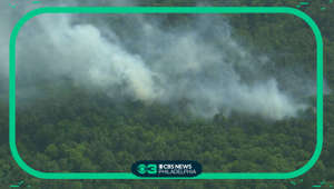 Wildfire burning in Jackson Township