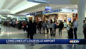 Louisville airport experiencing long lines for summer travel