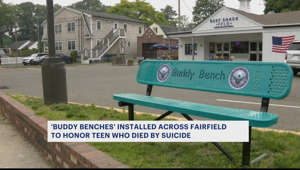 'Buddy Benches' installed across Fairfield to honor teen who died by suicide
