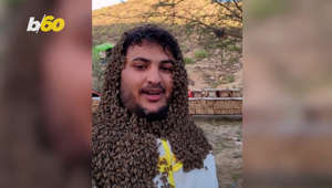 Abduljabbar Al-Ghouli, a Yemeni beekeeper and enthusiast of honey, is using an eye-catching method to promote beekeeping and Yemen's renowned honey. Covered with thousands of bees, Al-Ghouli marked World Bee Day, May 20th, a day set by the United Nations to protect honey bees. Yair Ben-Dor has more.