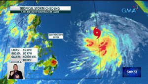 Bagyong Chedeng, lumakas at isa nang tropical storm | Saksi