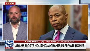 New York City councilman Joe Borelli reacts to New York Mayor Eric Adams floating the idea of housing migrants in private homes on 'America Reports.'