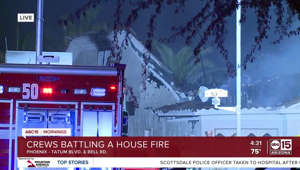 Crews battling house fire in Phoenix