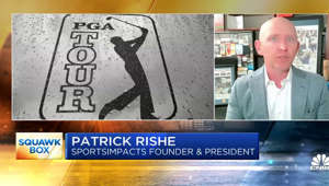 Patrick Rishe, Director of the sports business program at Washington University in St. Louis and Sportsimpacts founder and president, joins 'Squawk Box' to discuss the PGA Tour-LIV merger, and what it means for the players, fans, and more.