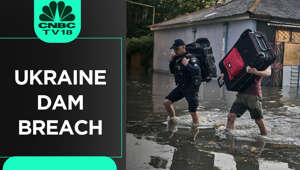 Ukraine Dam Breach: People In Kherson Evacuated As Flood Waters Rise Downstream Of Breached Dam