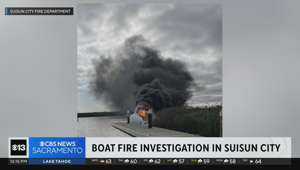 Fire at Suisun City public boat launch sends up thick smoke; cause of blaze under investigation