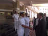 German Defence Minister Boris Pistorius visits INS Mormugao in Mumbai