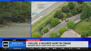 Drone shot shows fatal crash scene in Sacramento