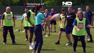 Además de ostentar el título de patrocinadora real de la Rugby Football Union, de Inglaterra, Catalina heredó de su famila, los Middleton, la pasión por este deporte