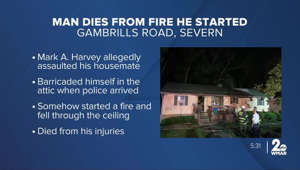 Investigation reveals Severn man died in house fire he intentionally set