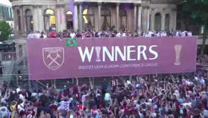 West Ham celebrate Europa League win with victory parade