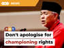 The Umno president also says the party is focused on implementing Islamic values.Read More: https://www.freemalaysiatoday.com/category/nation/2023/06/09/dont-be-apologetic-in-championing-malay-bumi-rights-zahid-tells-umno/Laporan Lanjut: https://www.freemalaysiatoday.com/category/bahasa/tempatan/2023/06/09/jangan-apologetik-bercakap-soal-islam-melayu-zahid-beritahu-ahli-umno/Free Malaysia Today is an independent, bi-lingual news portal with a focus on Malaysian current affairs. Subscribe to our channel - http://bit.ly/2Qo08ry ------------------------------------------------------------------------------------------------------------------------------------------------------Check us out at https://www.freemalaysiatoday.comFollow FMT on Facebook: http://bit.ly/2Rn6xEVFollow FMT on Dailymotion: https://bit.ly/2WGITHMFollow FMT on Twitter: http://bit.ly/2OCwH8a Follow FMT on Instagram: https://bit.ly/2OKJbc6Follow FMT on TikTok : https://bit.ly/3cpbWKKFollow FMT Telegram - https://bit.ly/2VUfOrvFollow FMT LinkedIn - https://bit.ly/3B1e8lNFollow FMT Lifestyle on Instagram: https://bit.ly/39dBDbe------------------------------------------------------------------------------------------------------------------------------------------------------Download FMT News App:Google Play – http://bit.ly/2YSuV46App Store – https://apple.co/2HNH7gZHuawei AppGallery - https://bit.ly/2D2OpNP#FMTNews #UmnoPresident #AhmadZahidHamidi #Umno #PAU2023