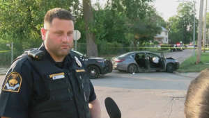 Lt. Brian Schmaderer on scene of shooting near 18th and Spencer