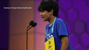 Dev Shah celebrates Scripps Spelling Bee win at home