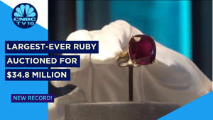 Largest-Ever Ruby Auctioned For $34.8 Million At Sotheby's New York | New Record! | CNBC TV18